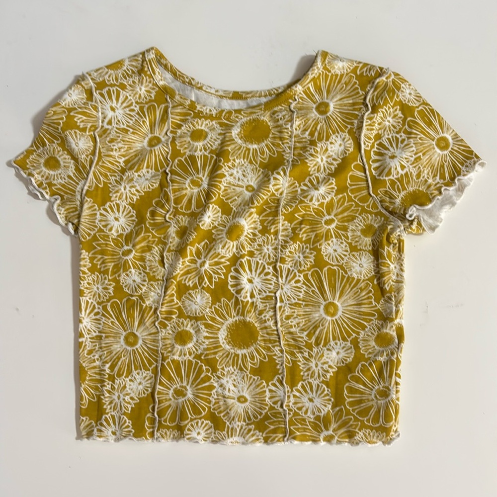 SO Yellow Floral Medium Top